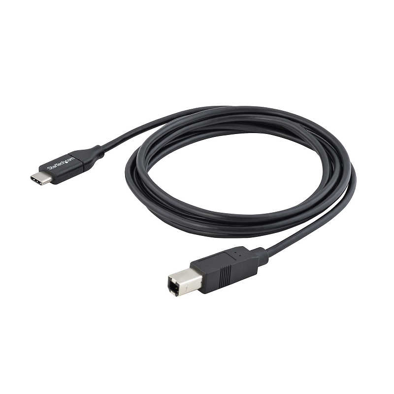 StarTech USB2CB2M USB-C to USB-B 2.0 Cable - M/M - 2 m (6 ft.)
